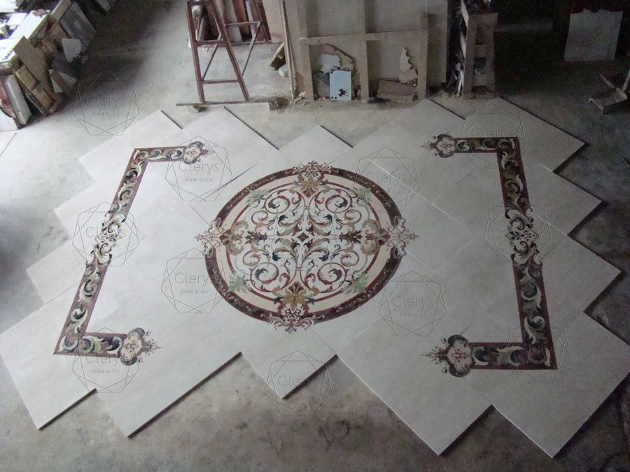 заготовка мрамора для пола