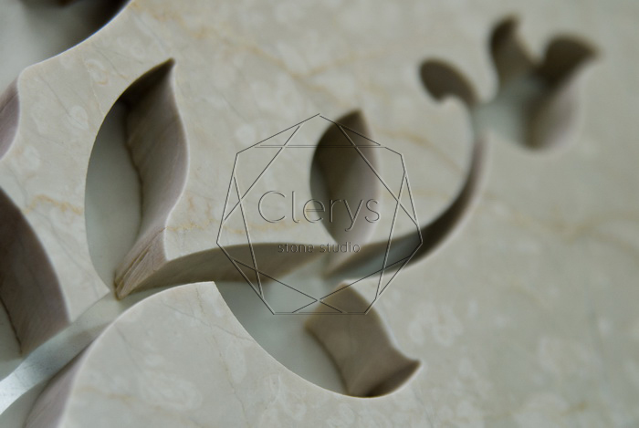 Резка мрамора водой